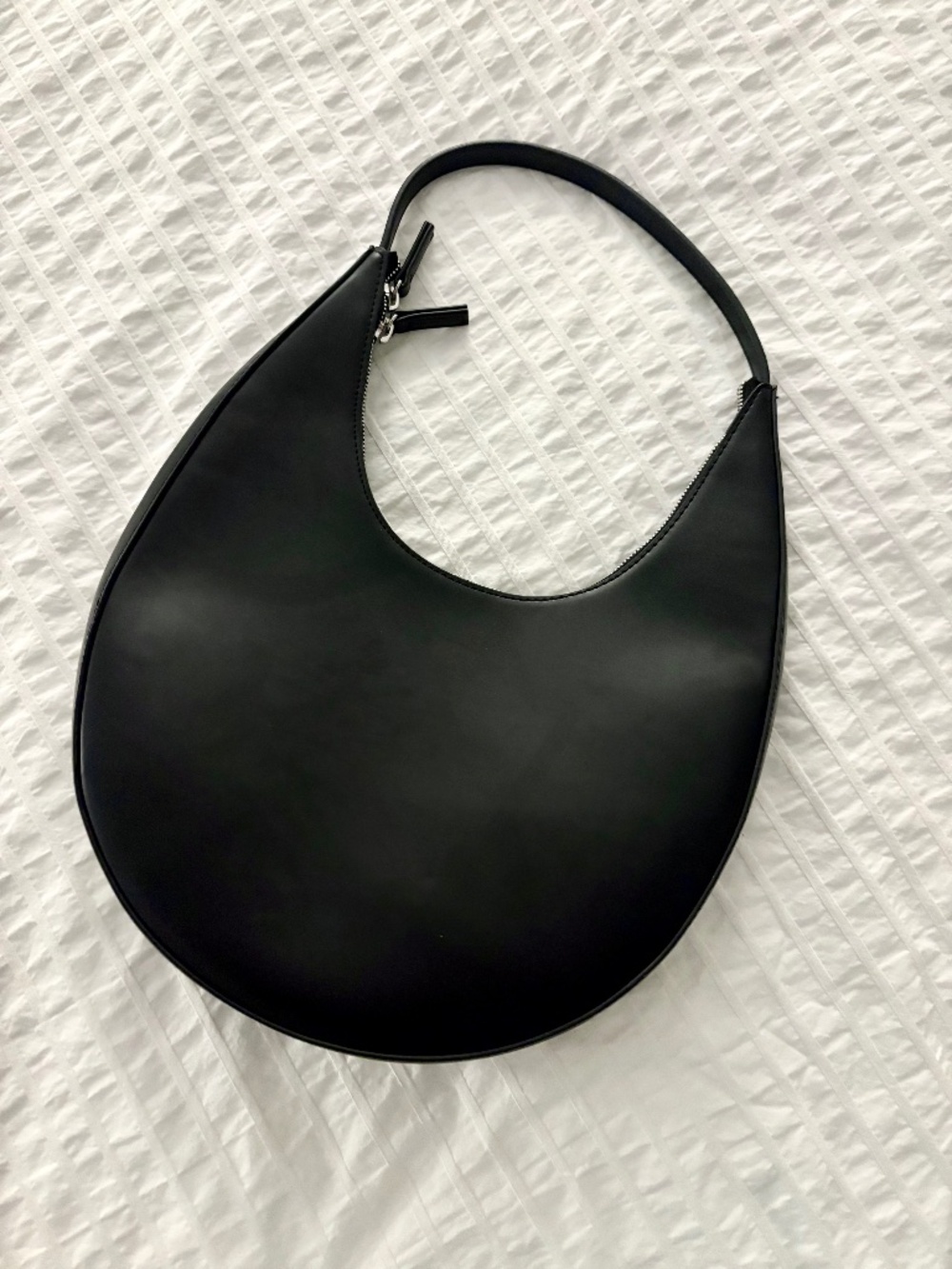 Black Crescent Shoulder Bag